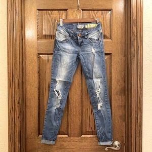 Indigo Rein Distressed Skinny Jean